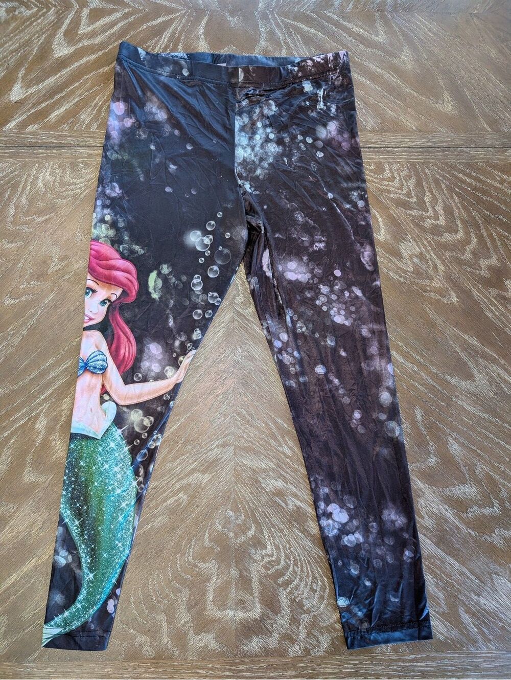 Disney The Little Mermaid "Ariel Deep Sea" leggings Size Large